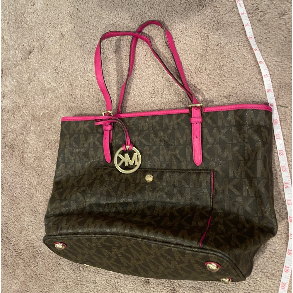 Michael Kors brown and pink purse